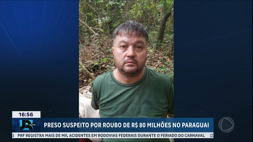 Brasileiro acusado de liderar assalto multimilionário é preso no Paraguai – JR 24H