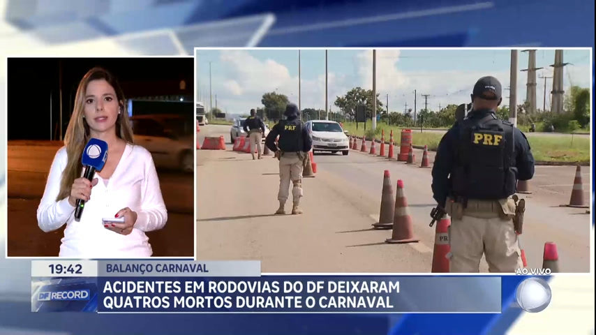 Vídeo: Acidentes em rodovias do DF deixaram quatro mortos durante o Carnaval