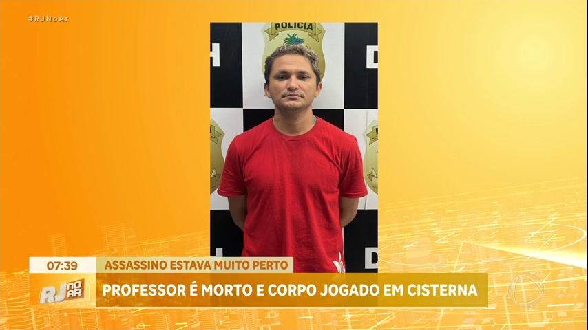 Vídeo: Policia prende suspeito de assassinar professor encontrado morto em cisterna na região metropolitana do Rio
