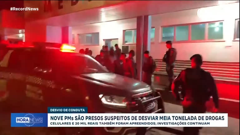 Vídeo: Nove policiais militares são presos por suspeita de desvio de meia tonelada de drogas em Manaus