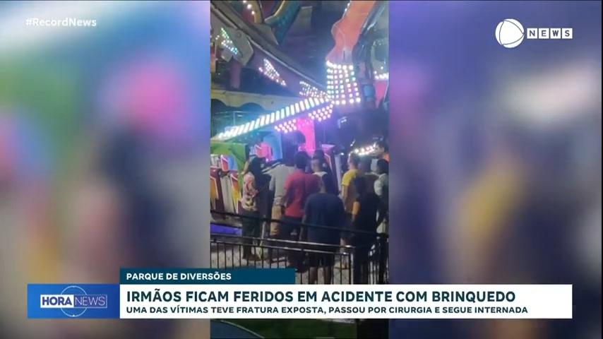 Vídeo: Homem sofre acidente em parque de diversões e pode ter que amputar o braço, na Bahia