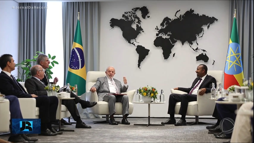 Vídeo: Lula chega à Etiópia e discute combate à fome e ampliação do comércio