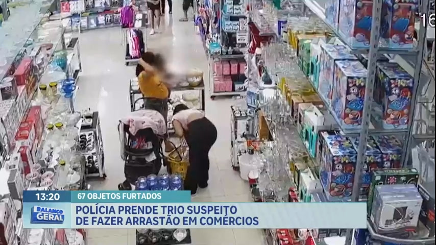 Vídeo: Polícia prende trio suspeito de furtar comércios em Sobradinho