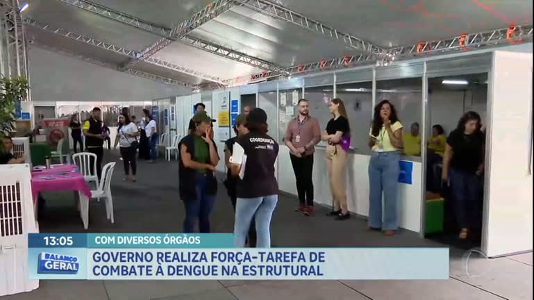 Vídeo: Governo realiza força-tarefa de combate à dengue na Estrutural