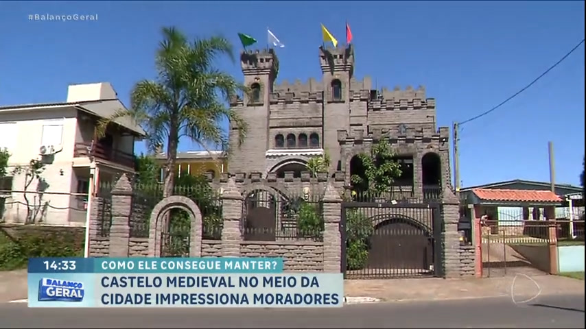 Vídeo: Engenheiro constrói castelo ao estilo medieval para morar em cidade gaúcha