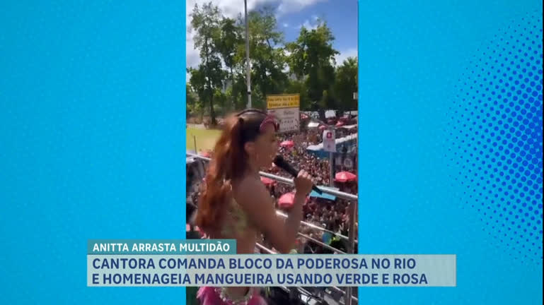 Vídeo: A Hora da Venenosa: cantora Anitta encerra maratona carnavalesca com show no RJ