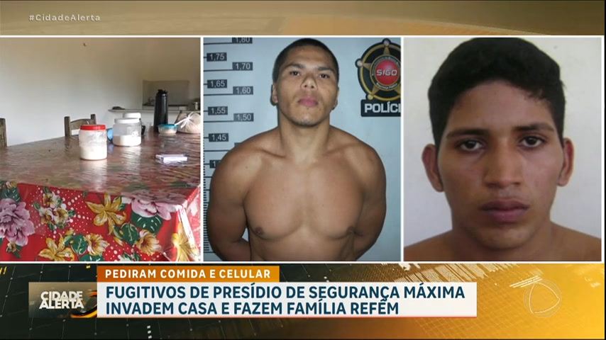 Vídeo: RN: fugitivos de presídio de segurança máxima invadem casa e fazem família refém