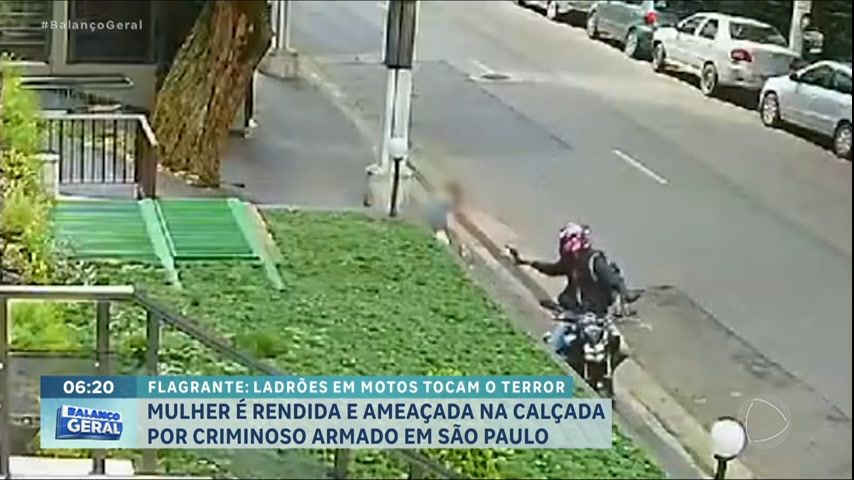 Vídeo: Mulher é rendida por bandidos armados em bairro nobre de São Paulo