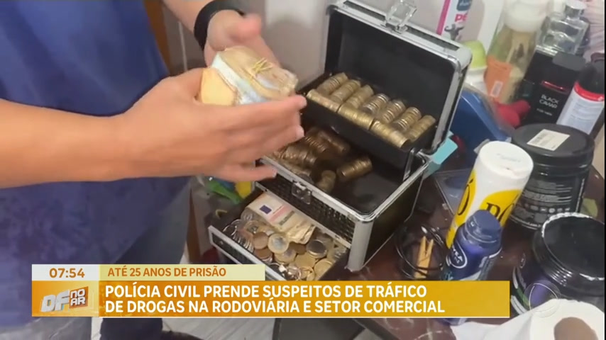 Vídeo: Polícia Civil prende suspeitos de tráfico de drogas na Rodoviária e Setor Comercial