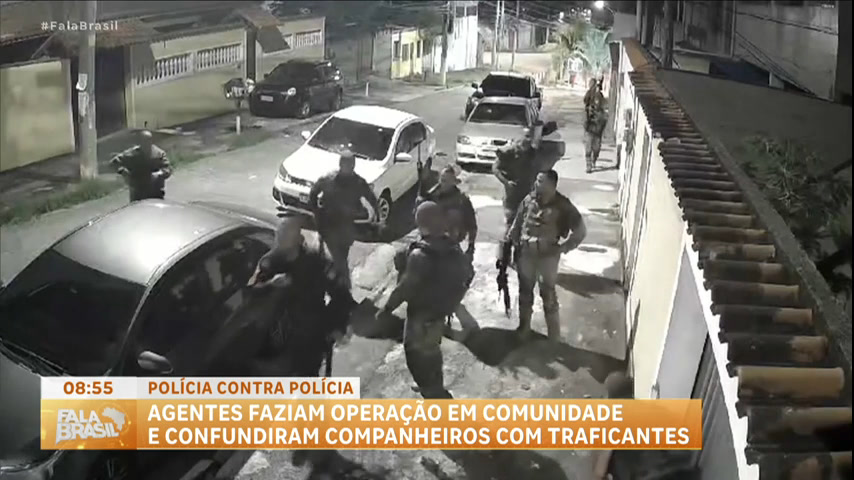 Vídeo: Policiais do Rio de Janeiro trocam tiros entre si durante operação