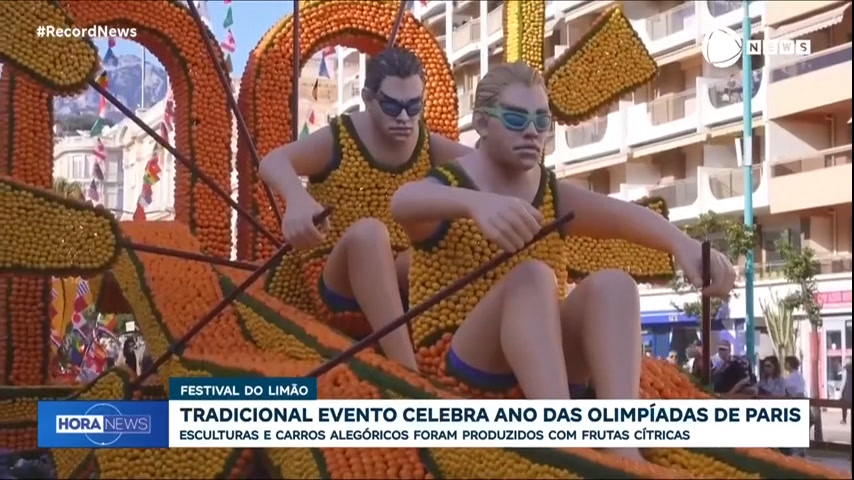 Vídeo: Tradicional Festival do Limão completa 90 anos e celebra Olimpíadas em Paris