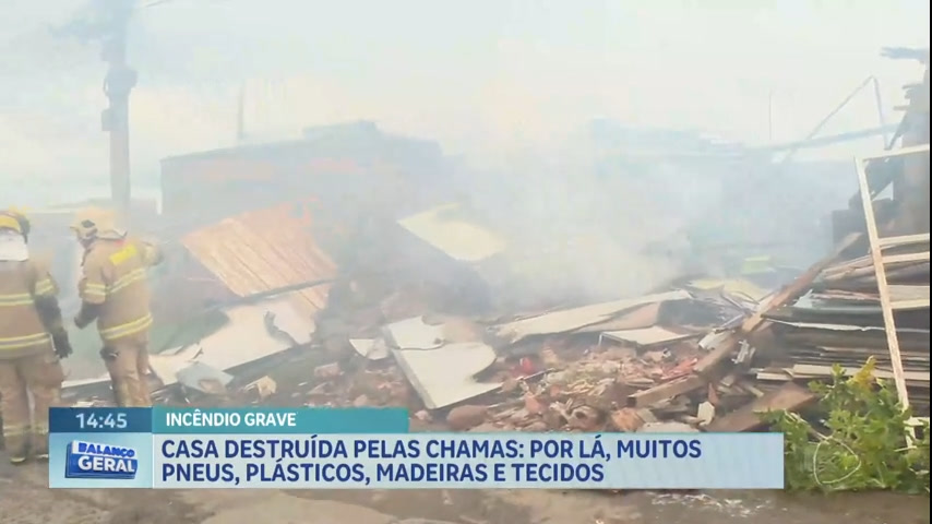Vídeo: Casa pega fogo em Planaltina (DF) e família perde todos os bens