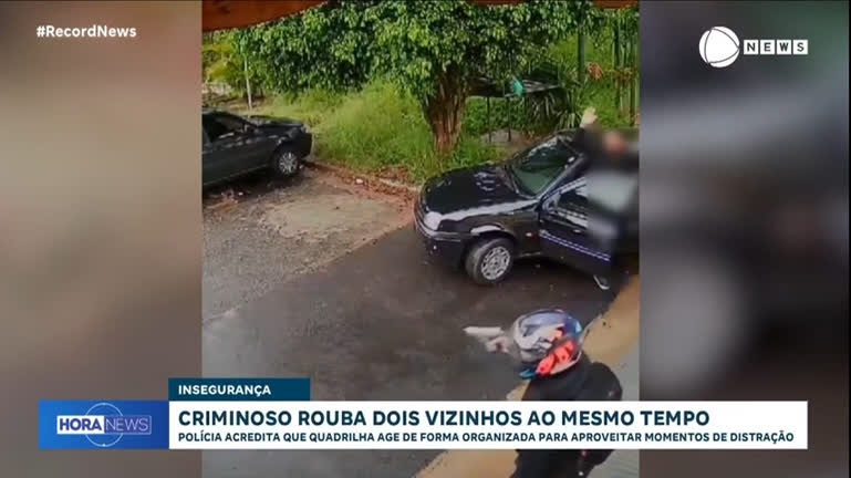 Vídeo: Dois vizinhos são roubados ao mesmo tempo, em São Bernardo do Campo (SP)
