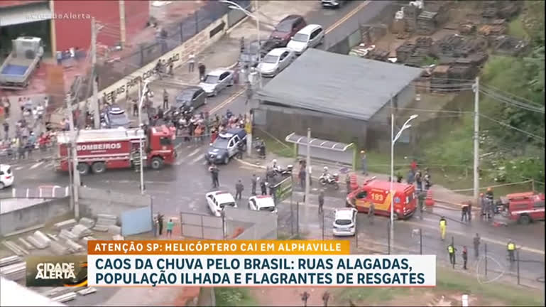 Vídeo: Queda de helicóptero deixa sete vítimas em São Paulo