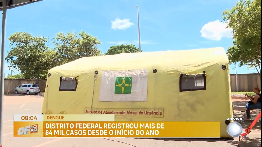 Vídeo: Tendas fazem mais de 37 mil atendimentos contra a dengue em um mês de funcionamento no DF