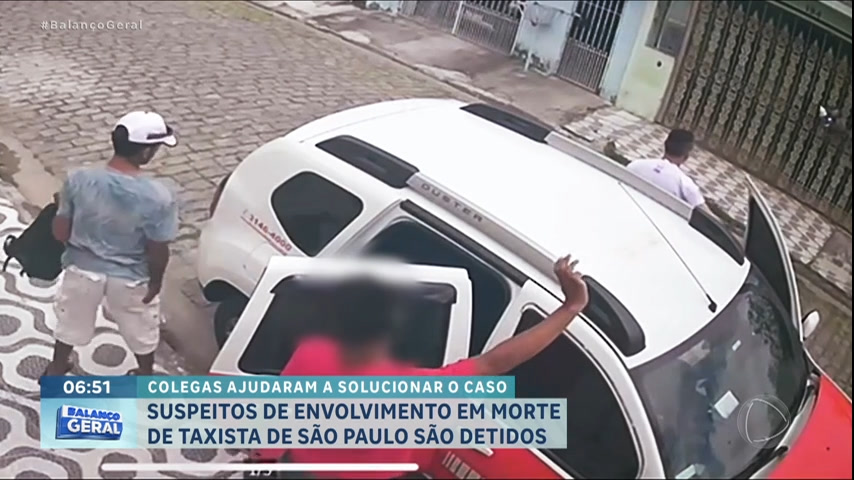 Vídeo: Colegas de taxista morto ajudam polícia a prender acusados pelo crime