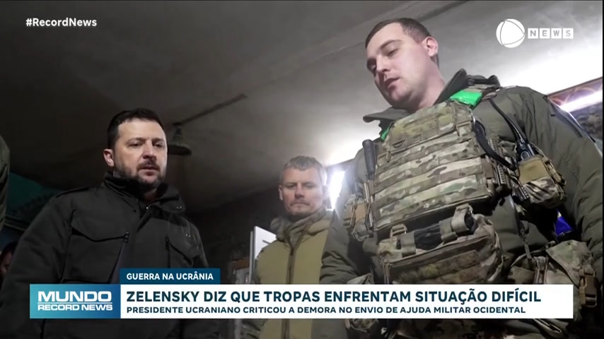 Vídeo: Zelensky critica falta de ajuda do Ocidente e diz que ucranianos enfrentam situação difícil