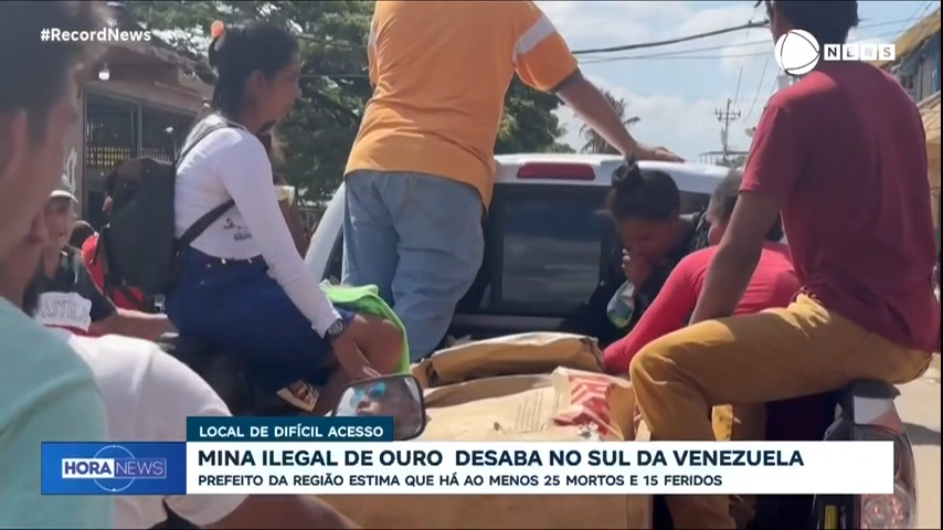 Vídeo: Mina ilegal de ouro desaba no sul da Venezuela e deixa 25 mortos
