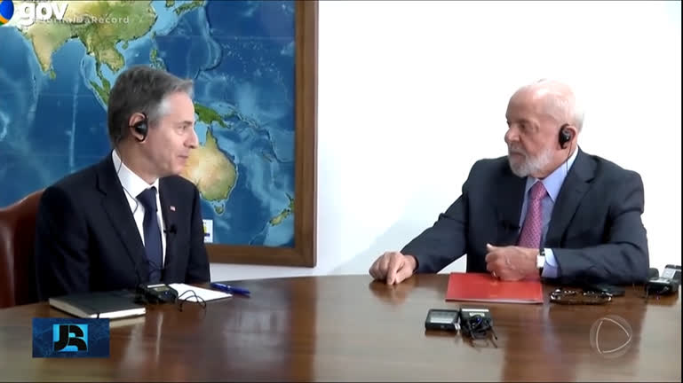 Vídeo: Antony Blinken se reúne com Lula e diz que discorda das declarações do presidente sobre Israel