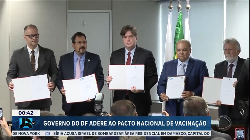 Vídeo: Governo do Distrito Federal adere ao Pacto Nacional de Vacinação