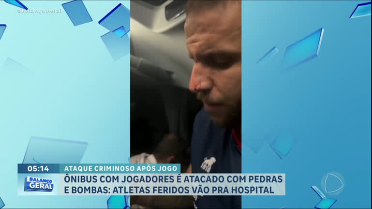 Vídeo: Ônibus do Fortaleza é atacado e jogadores precisam ser levados para hospital