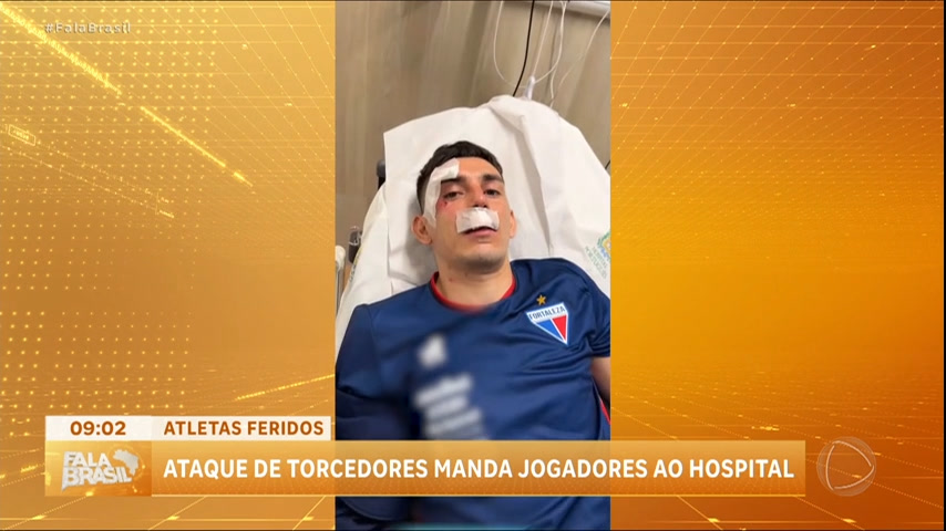 Vídeo: Ônibus dos jogadores do Fortaleza é atacado por torcedores do Sport