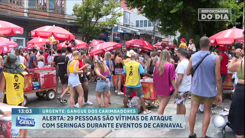 Vídeo: Reportagem do Dia : Foliões são furados com seringa durante Carnaval em SP