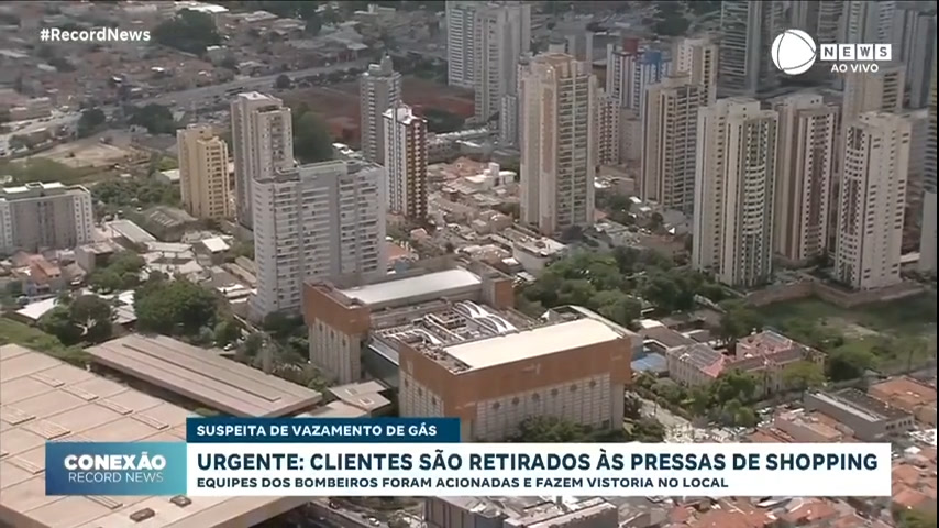 Vídeo: Clientes são retirados às pressas de shopping em São Paulo por suspeita de vazamento de gás