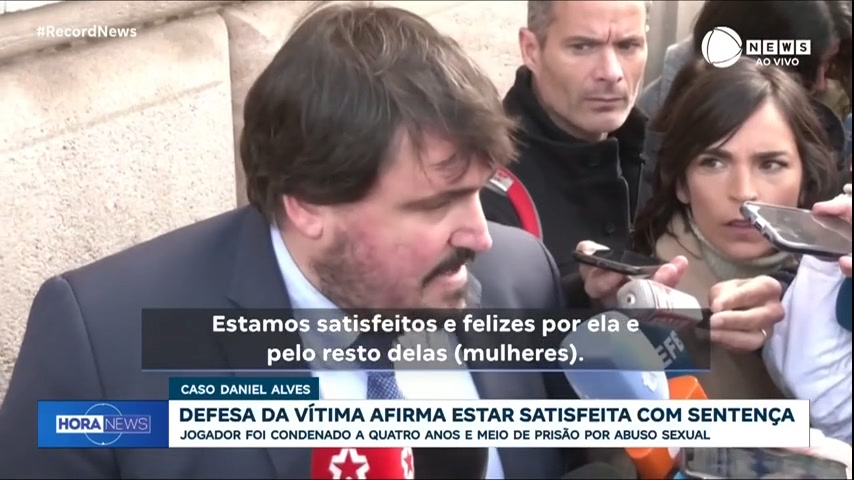 Vídeo: Defesa de vítima de Daniel Alves diz estar 'satisfeita' com sentença da justiça espanhola