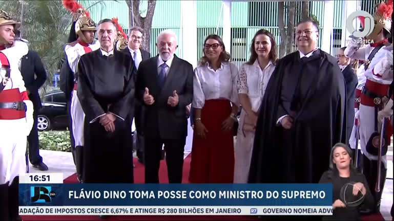 Vídeo: Flávio Dino toma posse como ministro do Supremo Tribunal Federal nesta quinta (22)