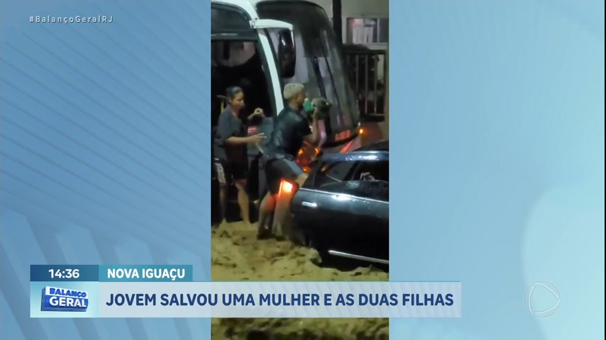 Vídeo: De herói a vítima: Jovem que resgatou mãe e filhas em temporal tem casa atingida no Rio