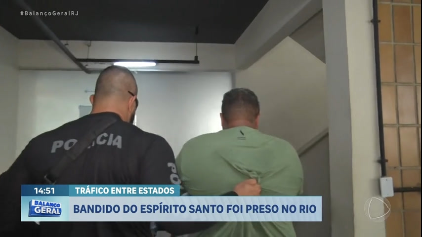 Vídeo: Polícia prende um dos chefes do tráfico do Espírito Santo no interior do Rio