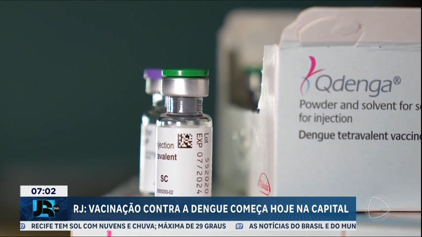 Vídeo: Cidade do Rio de Janeiro começa hoje (23) a vacinação contra a dengue