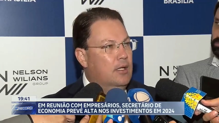Vídeo: Em reunião com empresários, secretário de Economia do DF prevê alta nos investimentos em 2024