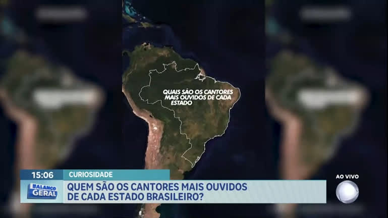 Vídeo: Confira quem são os cantores mais ouvidos de cada estado brasileiro