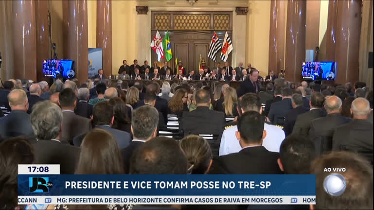 Vídeo: Presidente e vice do Tribunal Regional Eleitoral de SP tomam posse nesta sexta (23)