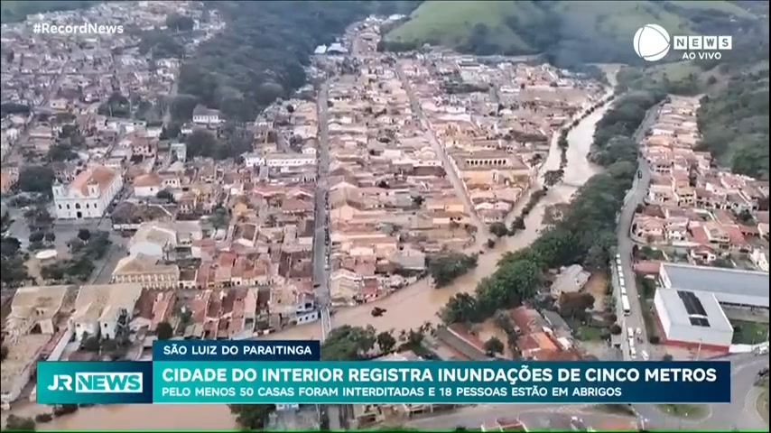 Vídeo: Cidade do interior de São Paulo registra inundação de cinco metros
