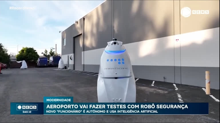 Vídeo: Aeroporto realiza testes com robô segurança no Texas