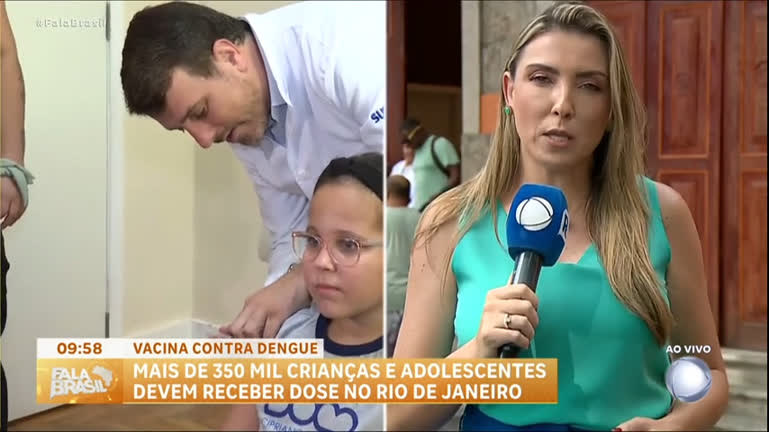 Vídeo: Rio começa a vacinar crianças contra a dengue; mais de 350 mil devem receber dose até fim de março