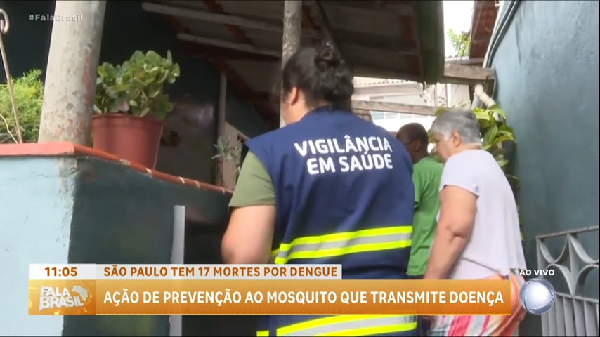 Vídeo: Prefeitura de SP realiza ação de prevenção ao mosquito que transmite a dengue
