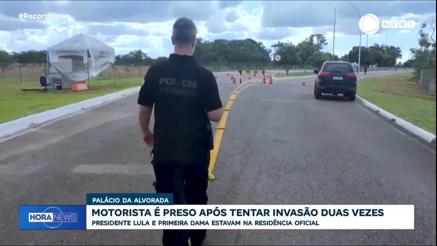 Vídeo: Motorista é preso após tentar invadir o Palácio da Alvorada duas vezes; PF investiga o caso