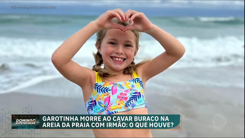 Menina de 7 anos morre soterrada enquanto brincava de cavar buraco na areia da praia – RecordTV
