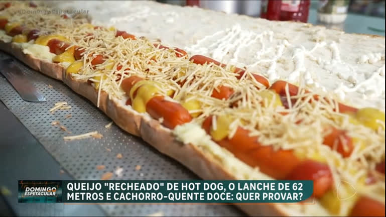 Vídeo: Comendo Por Aí : Hot dog de 62 metros de comprimento leva mais de 8 mil salsichas