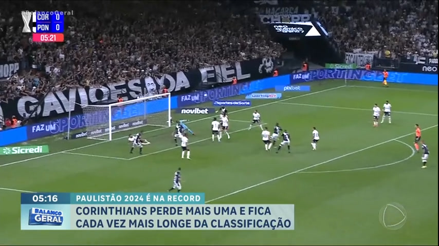 Vídeo: Corinthians perde para a Ponte Preta e fica longe da classificação no Paulistão
