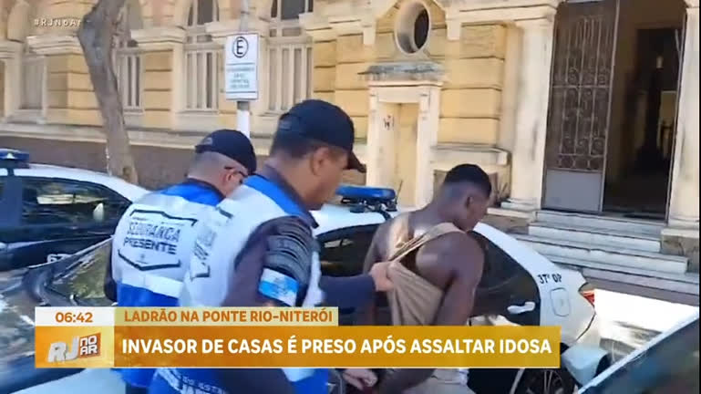 Vídeo: Policia prende criminoso após assaltar idosa na região metropolitana do Rio