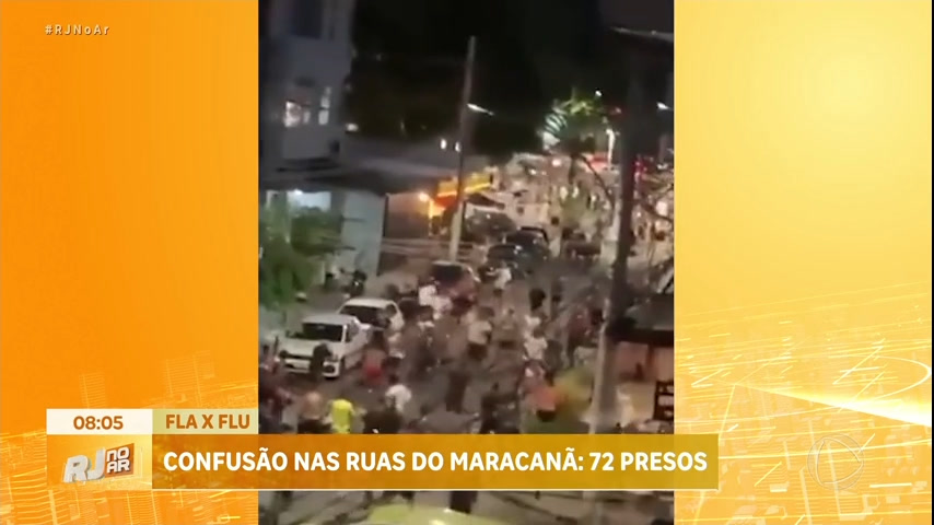 Vídeo: Polícia prende 72 torcedores do Flamengo e Fluminense após brigas nos acessos ao Maracanã
