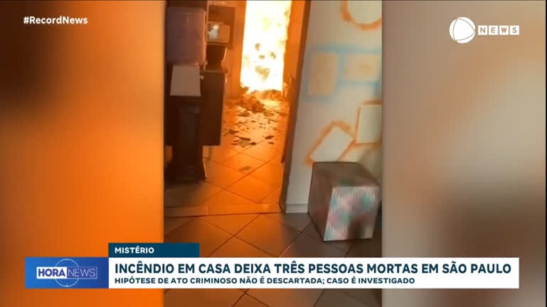 Vídeo: Incêndio mata família em São Paulo, e polícia não descarta a possibilidade de crime