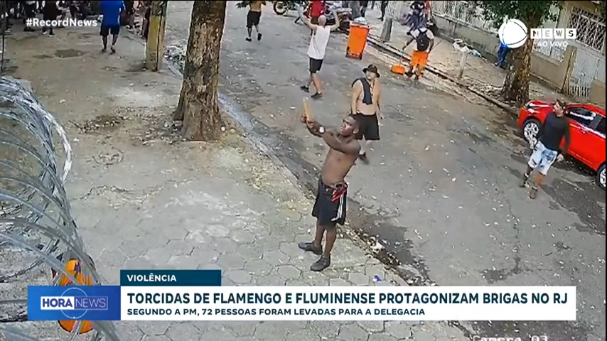 Vídeo: Clássico entre Flamengo e Fluminense termina em briga; 72 pessoas foram detidas