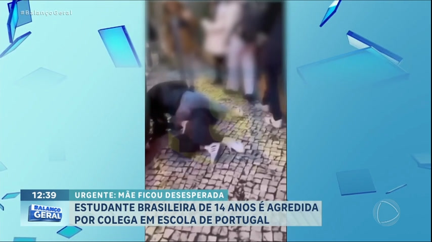 Vídeo: Estudante brasileira de 14 anos é agredida na porta de escola em Portugal