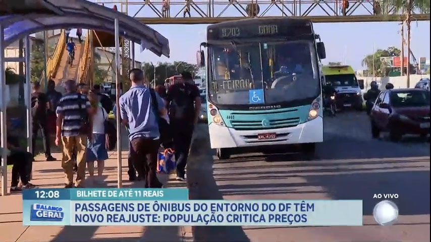 Vídeo: Reajuste no preço das passagens entre DF e Entorno começaram a valer nesse domingo (25)
